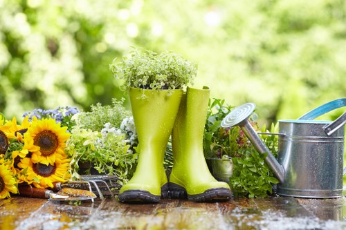Year-round Clapham landscaping with balanced hard and soft garden features
